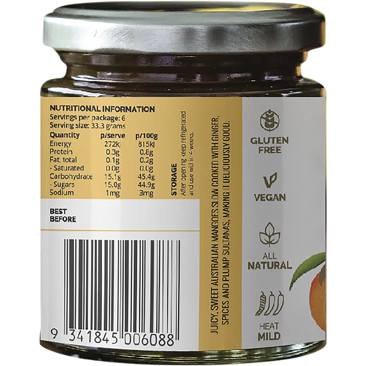 TURBAN CHOPSTICKS Chutney Mango 200g - Cutprice Online