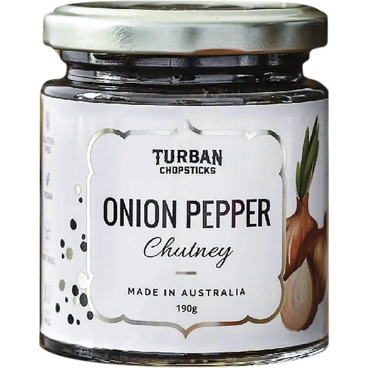 TURBAN CHOPSTICKS Chutney Onion Pepper 190g TURBAN CHOPSTICKS