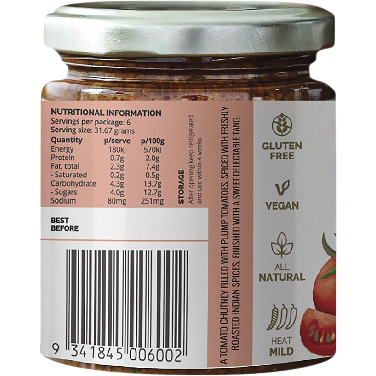 TURBAN CHOPSTICKS Chutney Tomato 190g - Cutprice Online