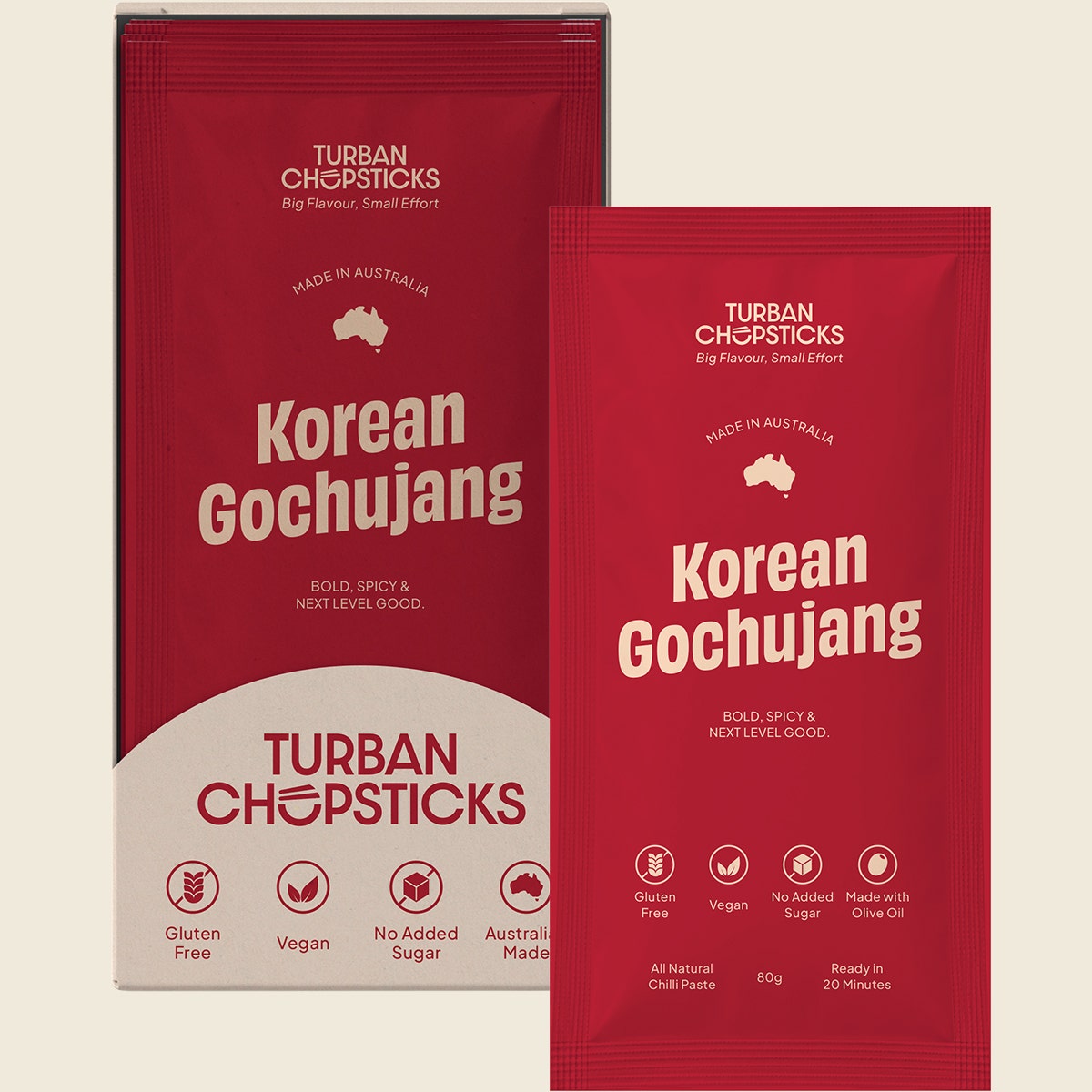 Turban Chopsticks Chilli Paste Korean Gochujang 12x80g