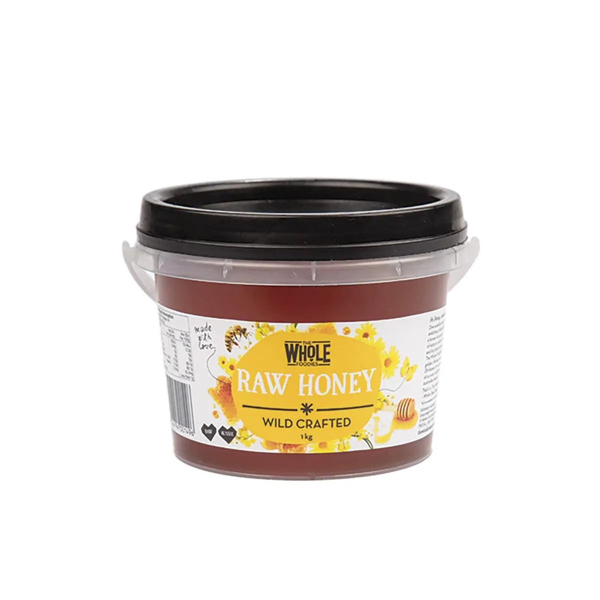 THE WHOLE FOODIES Honey (Wild Crafted) Tub 1kg THE WHOLE FOODIES