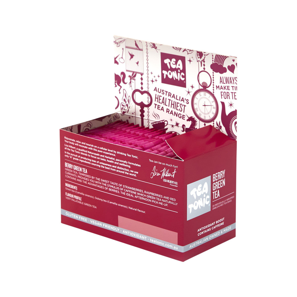 Tea Tonic Berry Green Tea x 20 Tea Bags - Cutprice Online