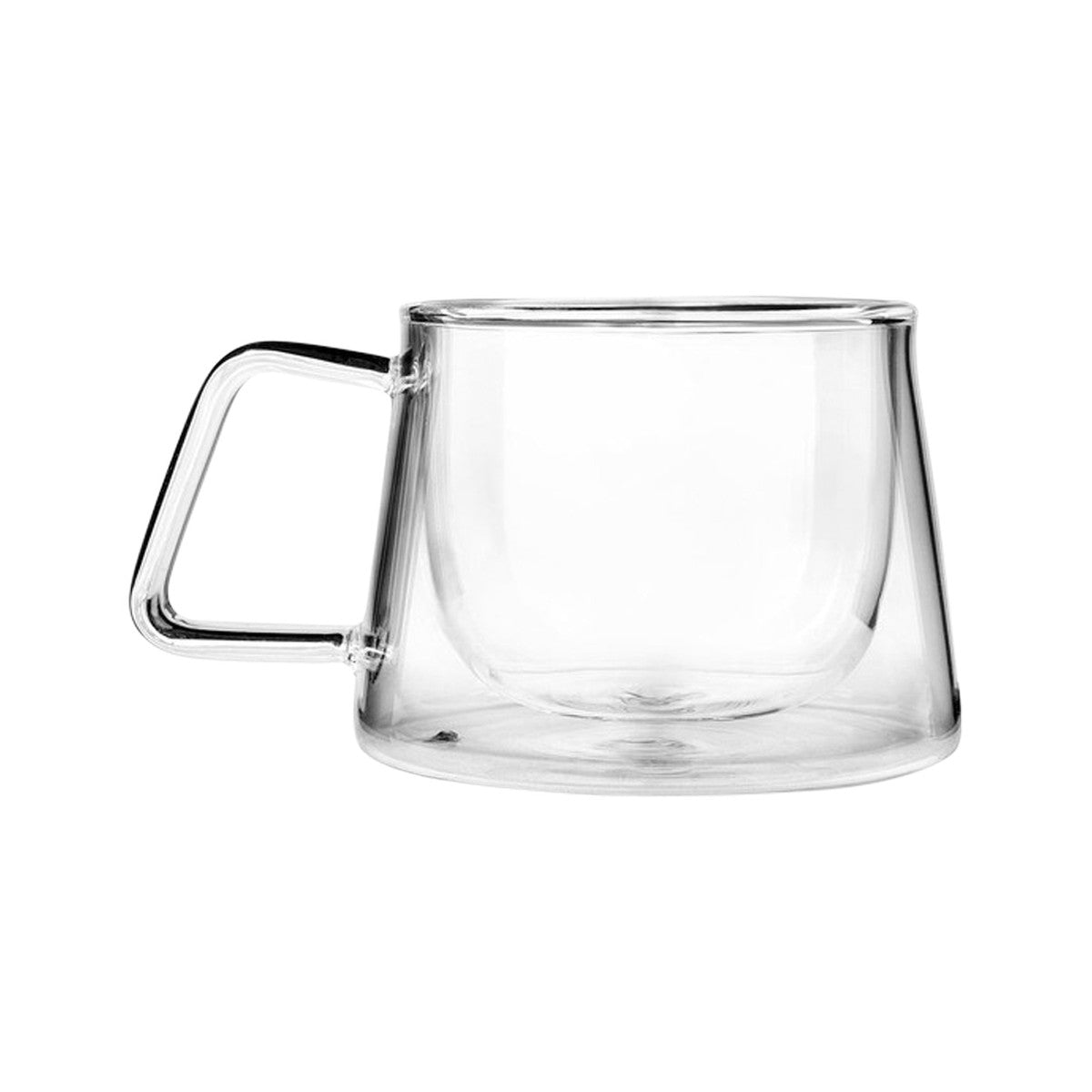 Tea Tonic (Tea for Two) Double Walled Glass Tea Cup Square Handle x 2 Pack - Cutprice Online