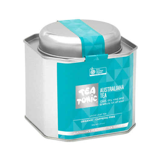 Tea Tonic Organic Australiana Tea Caddy Tin 100g - Cutprice Online
