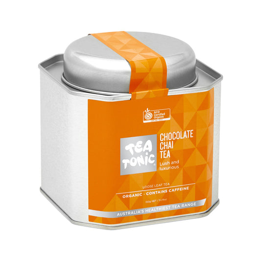 Tea Tonic Organic Chocolate Chai Tea Caddy Tin 150g - Cutprice Online