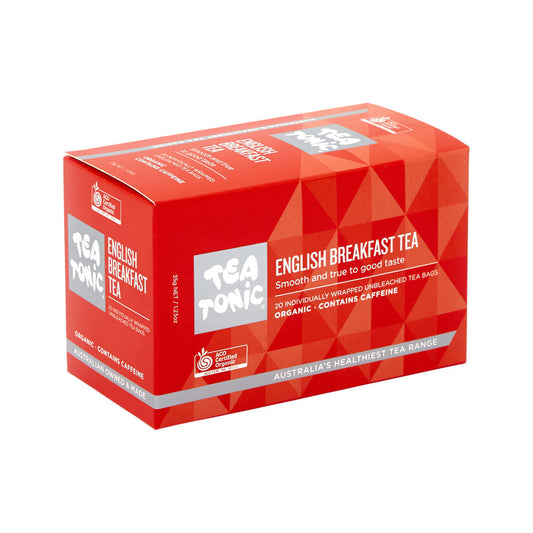 Tea Tonic Organic English Breakfast Tea x 20 Tea Bags - Cutprice Online