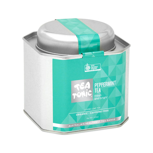 Tea Tonic Organic Peppermint Tea Caddy Tin 95g - Cutprice Online
