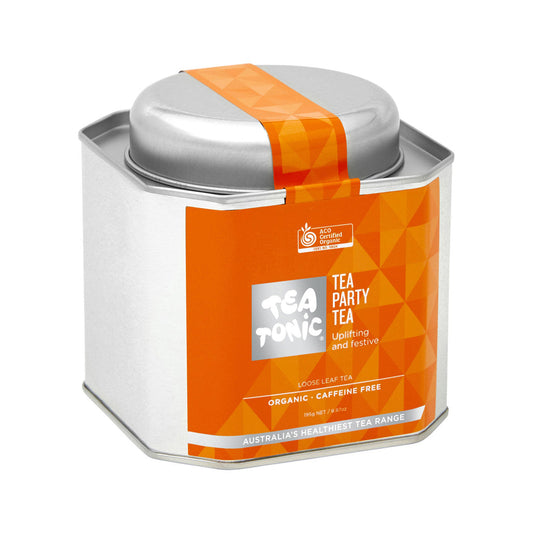 Tea Tonic Organic Tea Party Tea Caddy Tin 195g - Cutprice Online