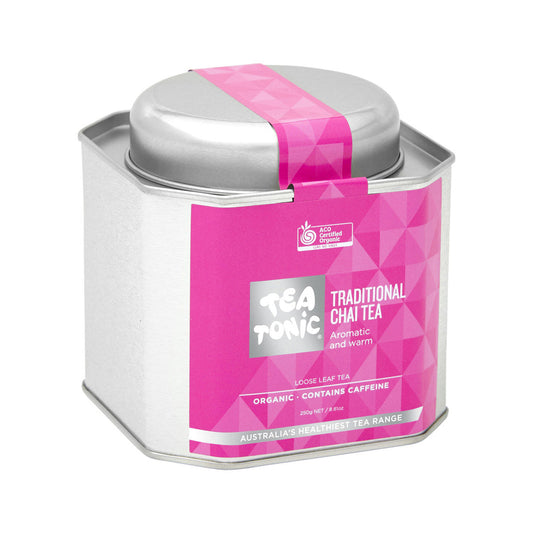 Tea Tonic Organic Traditional Chai Tea Caddy Tin 250g - Cutprice Online