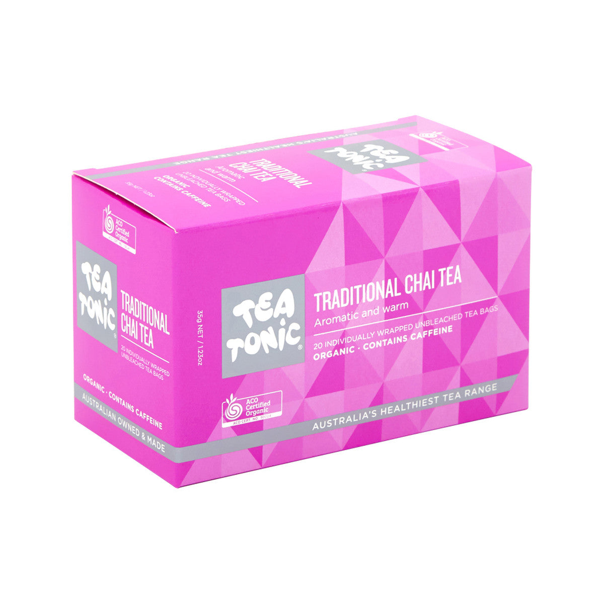 Tea Tonic Organic Traditional Chai Tea x 20 Tea Bags - Cutprice Online