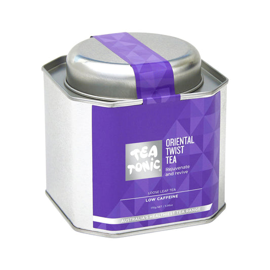 Tea Tonic Oriental Twist Tea Caddy Tin 170g - Cutprice Online