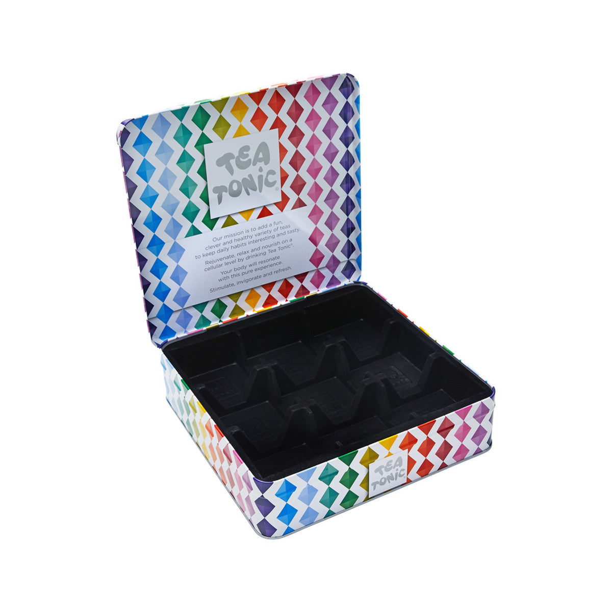 Tea Tonic Gourmet Tin Tea Chest High Tea x 63 Tea Bags + Mini Gold Sugar - Cutprice Online