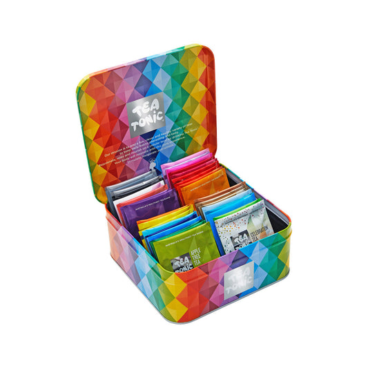 Tea Tonic Gourmet Tin Tea Chest Mini x 32 Tea Bags - Cutprice Online
