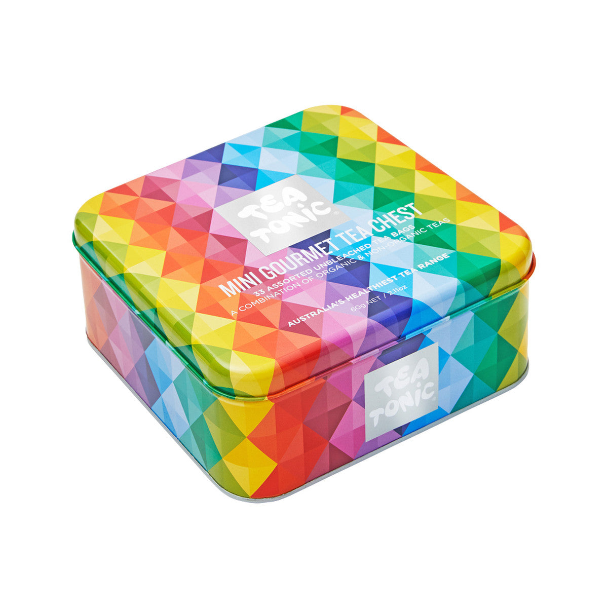 Tea Tonic Gourmet Tin Tea Chest Mini x 32 Tea Bags - Cutprice Online