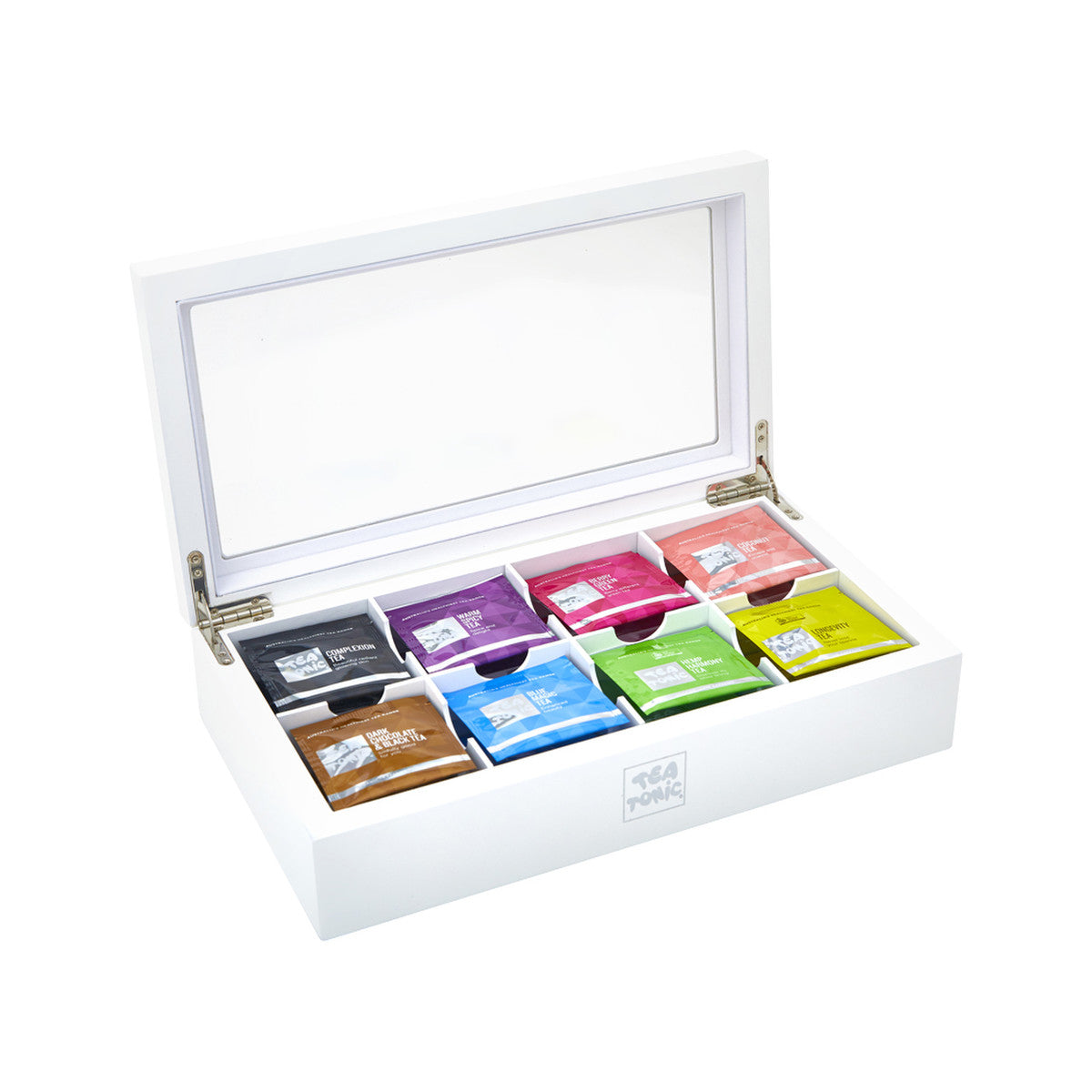 Tea Tonic Wooden Tea Chest Luxury x 56 Tea Bags - Cutprice Online