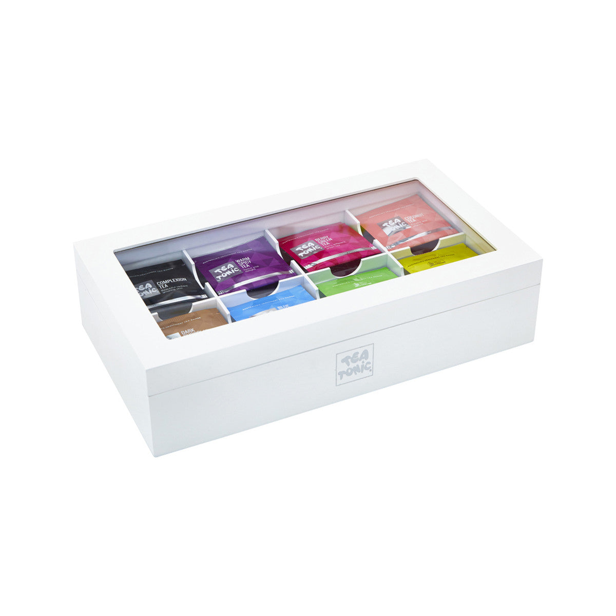 Tea Tonic Wooden Tea Chest Luxury x 56 Tea Bags - Cutprice Online
