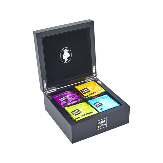 Tea Tonic Wooden Tea Chest Mini x 32 Tea Bags - Cutprice Online