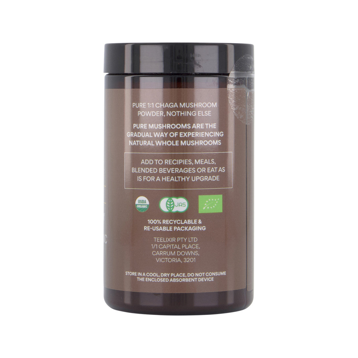 Teelixir Organic Pure Chaga Mushroom 50g - Cutprice Online