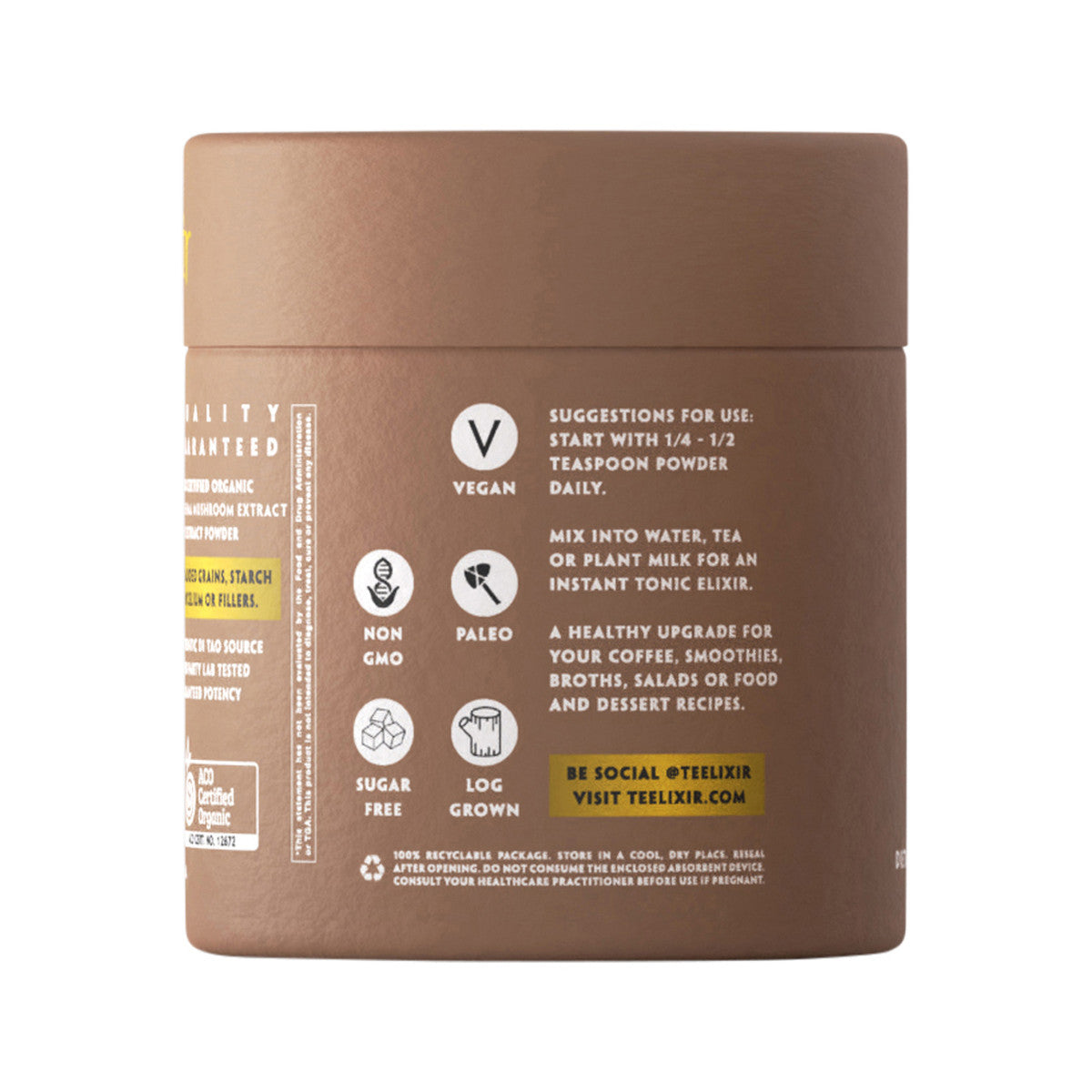 Teelixir Organic Meshima Mushroom (Immune Support Adaptogen) 50g - Cutprice Online