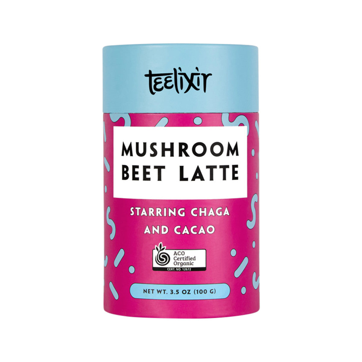Teelixir Organic Mushroom Beet Latte (Starring Chaga and Cacao) 100g - Cutprice Online