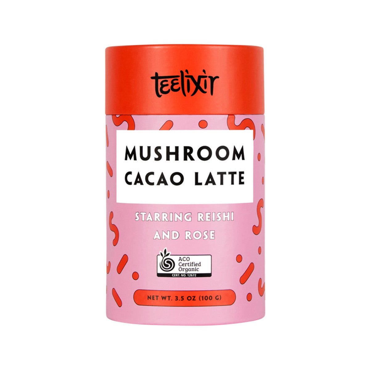 Teelixir Organic Mushroom Cacao Latte (Starring Reishi and Rose) 100g - Cutprice Online