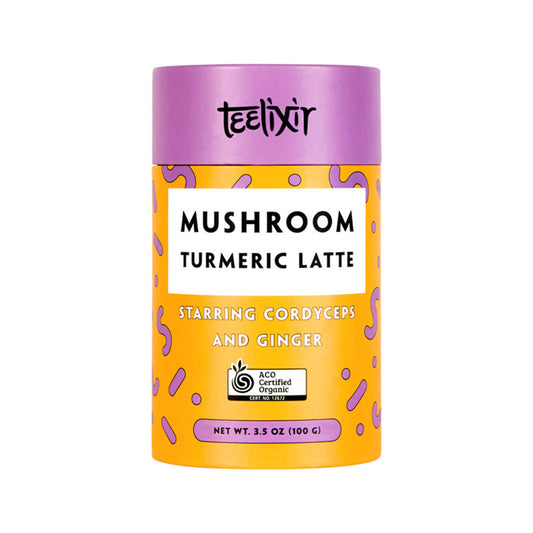 Teelixir Organic Mushroom Turmeric Latte (Starring Cordyceps and Ginger) 100g - Cutprice Online