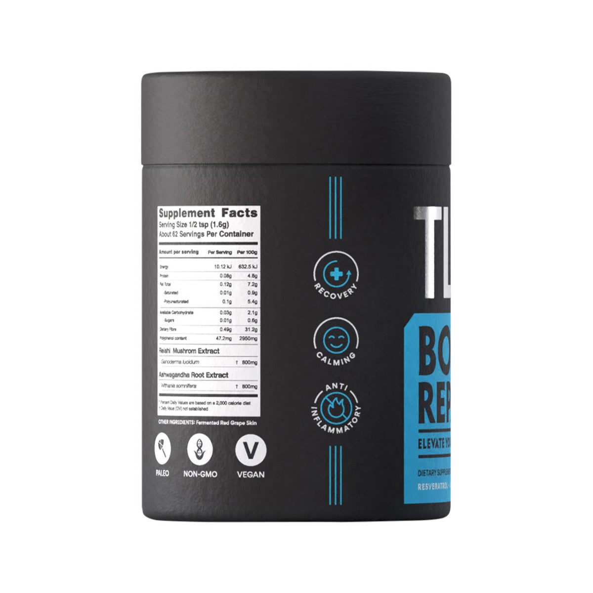 Teelixir Organic TLXR Body Repair Blend (Resveratrol Ashwagandha Reishi) 100g - Cutprice Online
