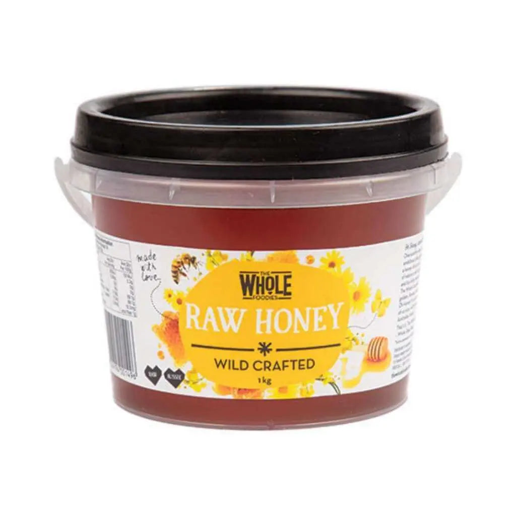 THE WHOLE FOODIES Honey (Wild Crafted) Tub 1kg THE WHOLE FOODIES