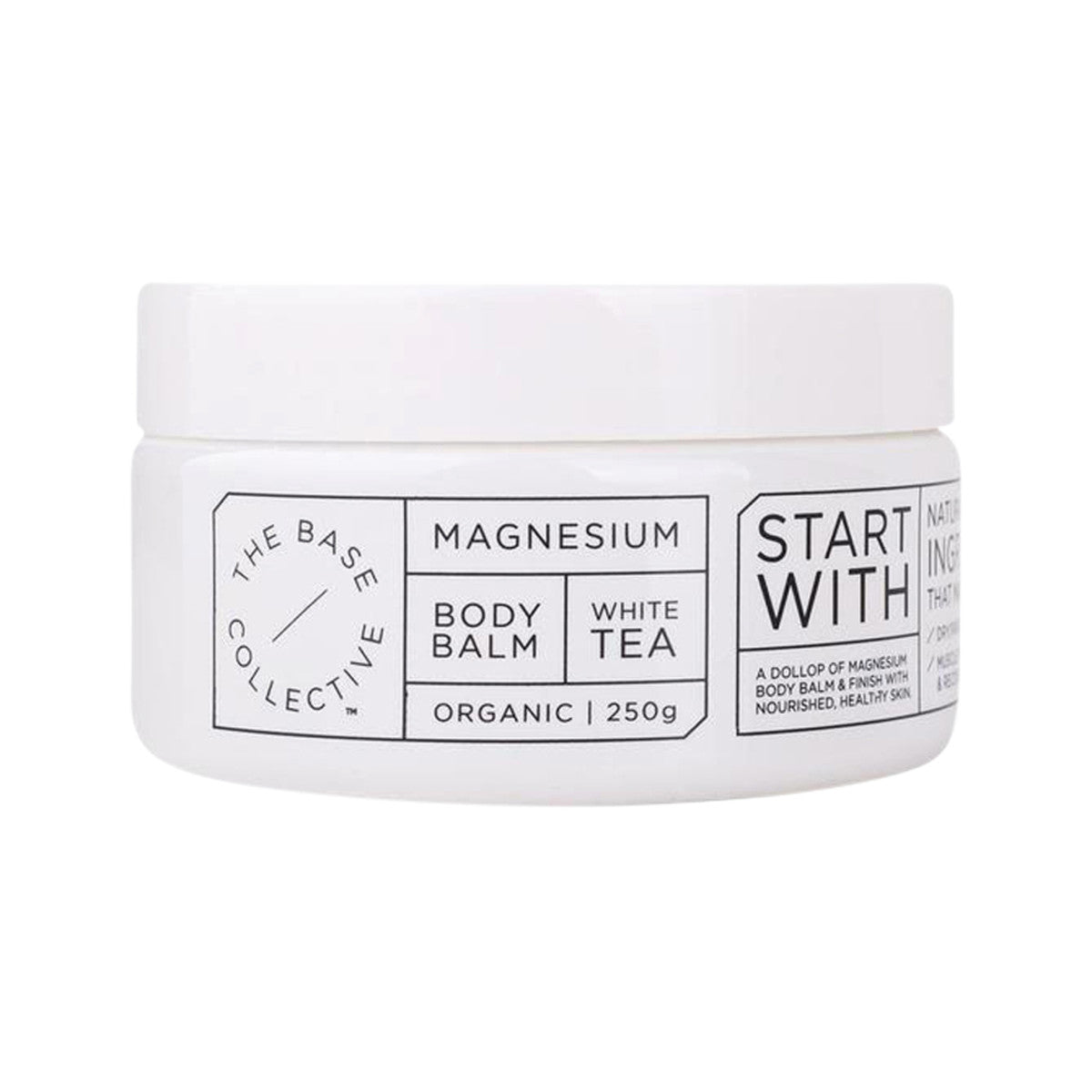 The Base Collective Magnesium & White Tea Body Balm 250g - Cutprice Online