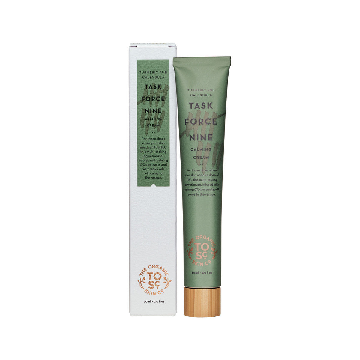 The Organic Skin Co Organic Task Force Nine Calming Cream Turmeric and Calendula 60ml - Cutprice Online