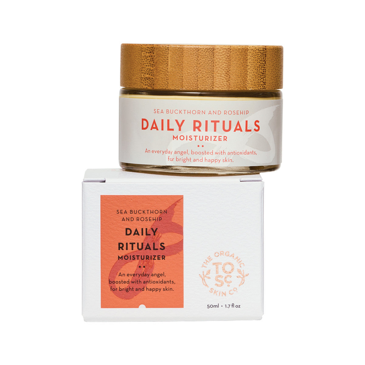 The Organic Skin Co Organic Daily Rituals Moisturiser Sea Buckthorn and Rosehip 50ml - Cutprice Online