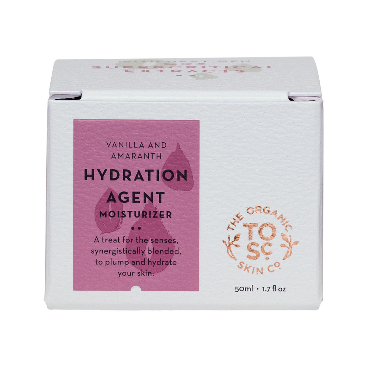The Organic Skin Co Organic Hydration Agent Moisturiser Vanilla and Amaranth 50ml - Cutprice Online