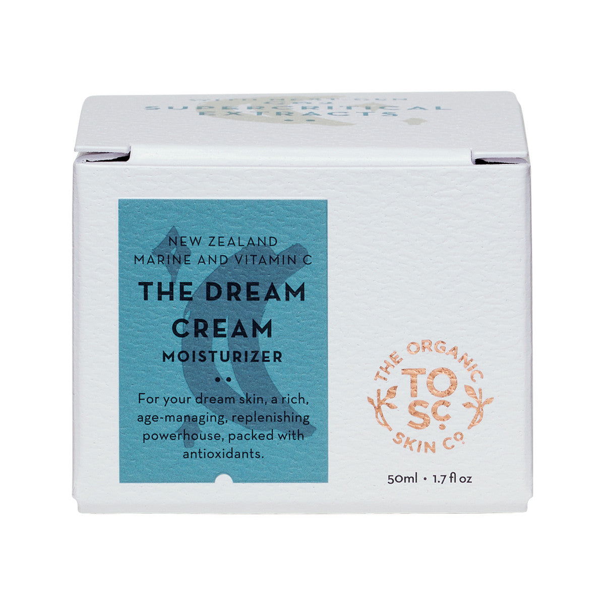 The Organic Skin Co Organic The Dream Cream Moisturiser New Zealand Marine and Vitamin C 50ml - Cutprice Online