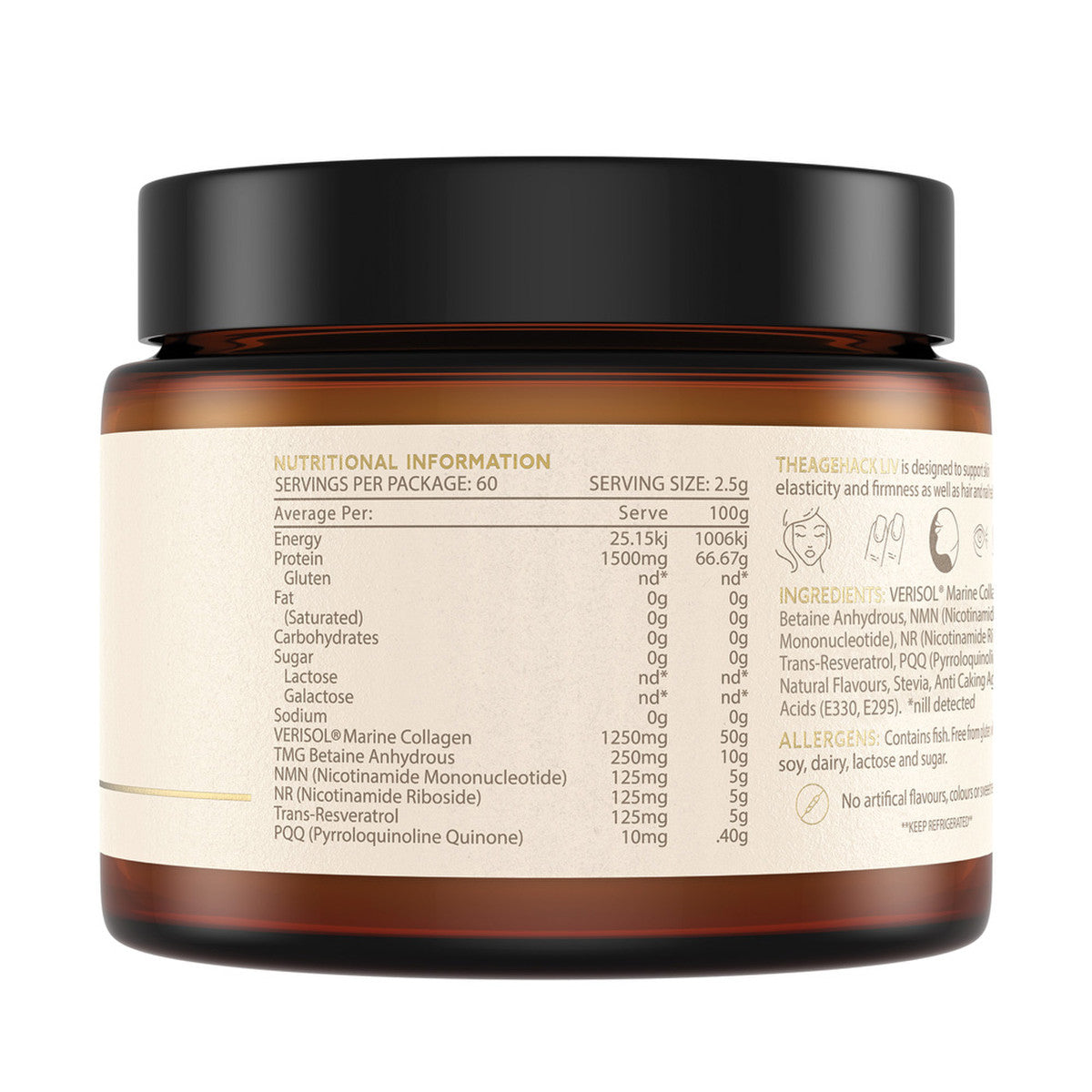 Theagehack LIV Natural Berry Flavour 150g - Cutprice Online
