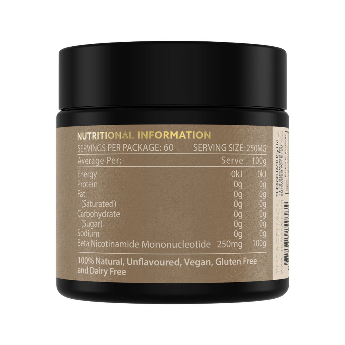 Theagehack NMN Beta-Nicotinamide Mononucleotide 15g - Cutprice Online