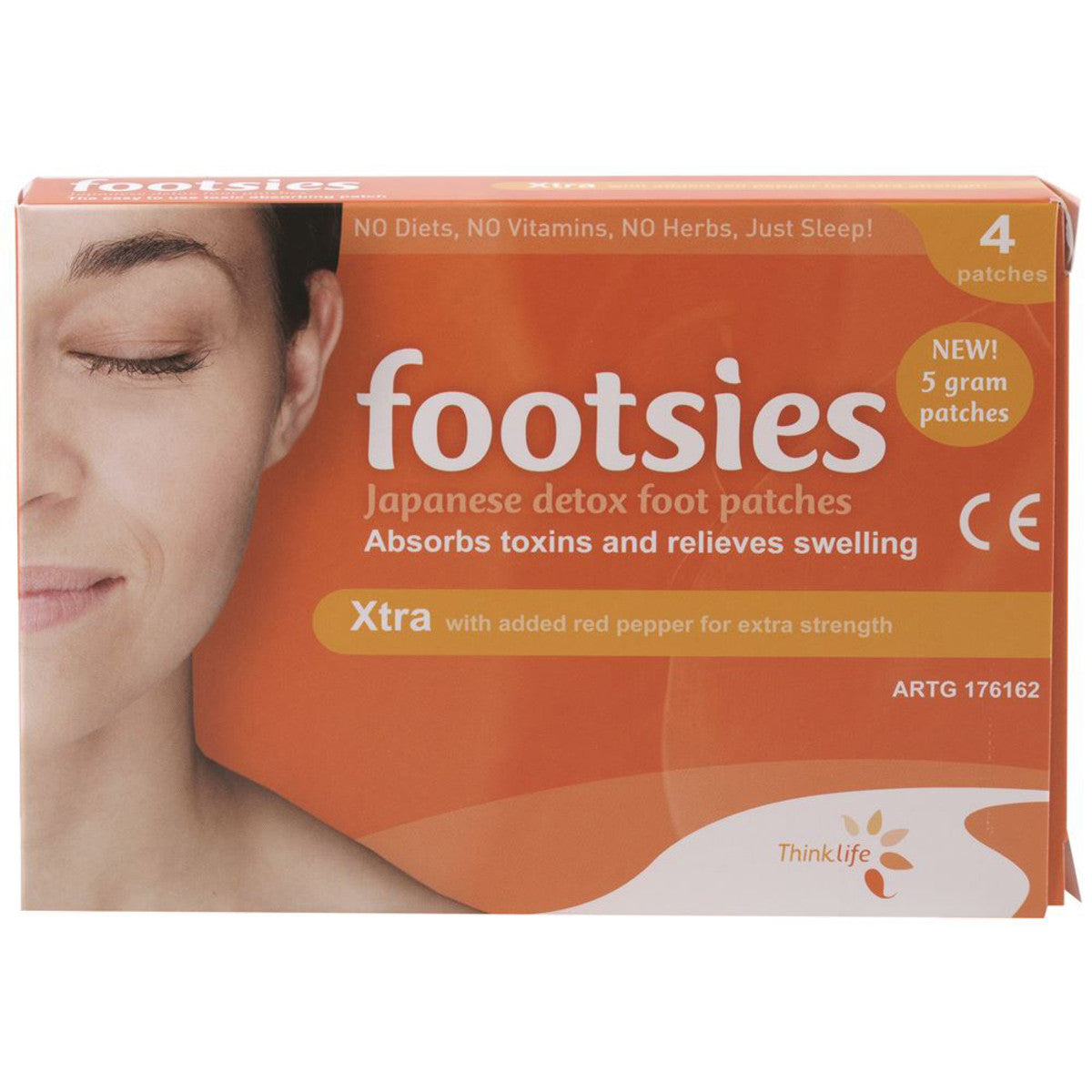 Footsies By Thinklife (Japanese Detox Foot Patches) Xtra Patches x 4 Pack - Cutprice Online