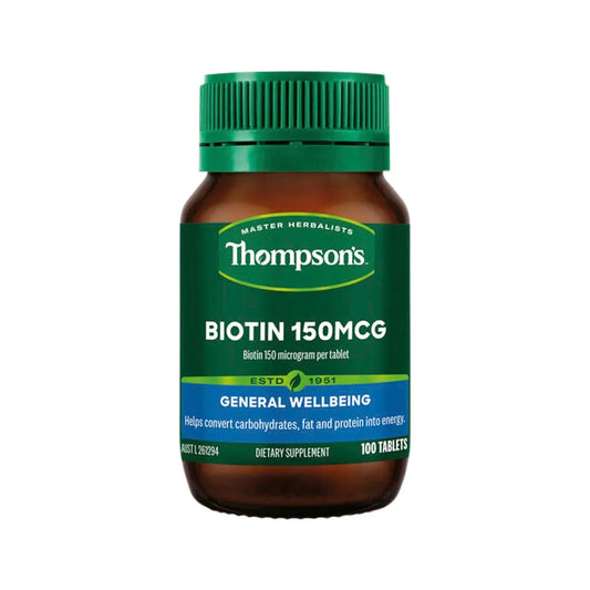 Thompson’s Biotin 150mcg 100 Tablets THOMPSON'S