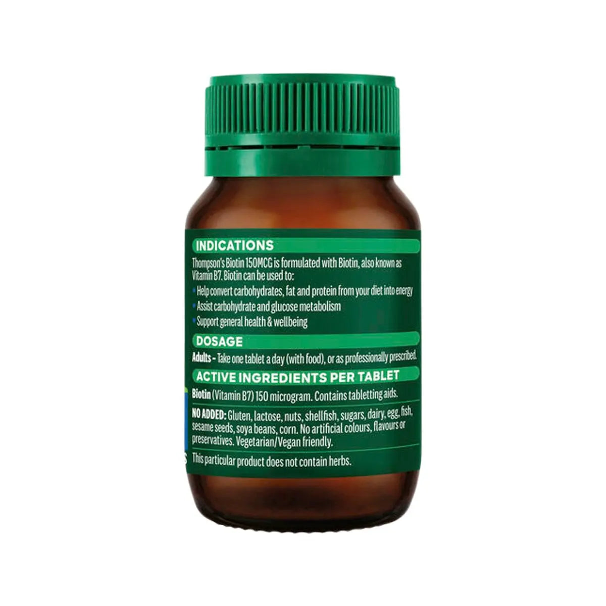 Thompson’s Biotin 150mcg 100 Tablets THOMPSON'S