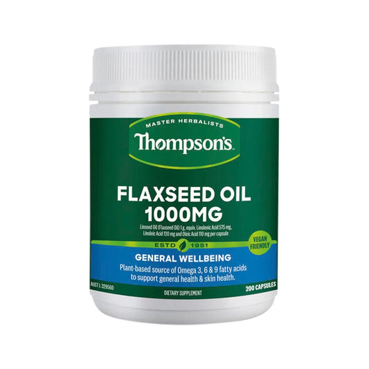 Thompson’s Flaxseed Oil 1000mg 200 Capsules THOMPSON’S