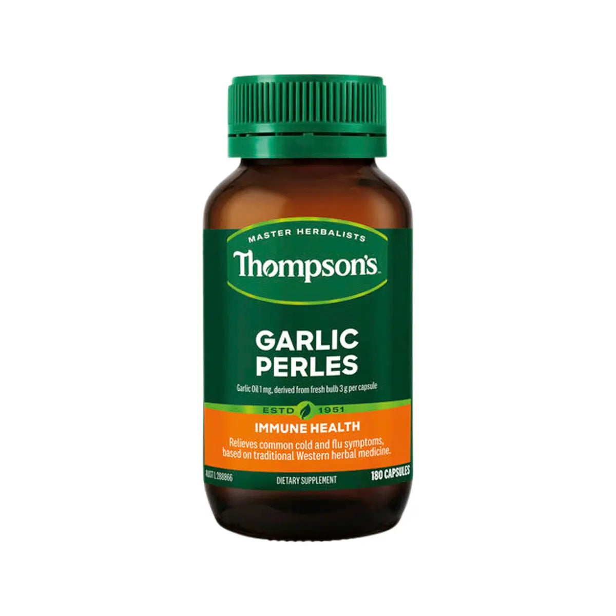 Thompson's Garlic Perles 180 Capsules THOMPSON'S