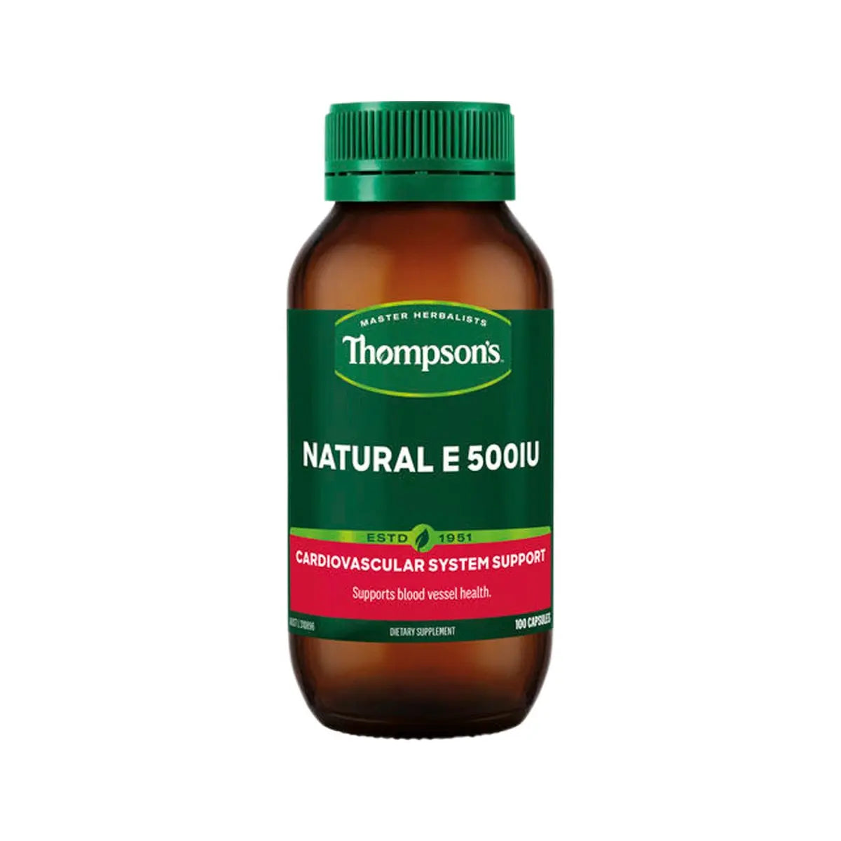 Thompson’s Natural E 500iu 100 Capsules THOMPSON'S