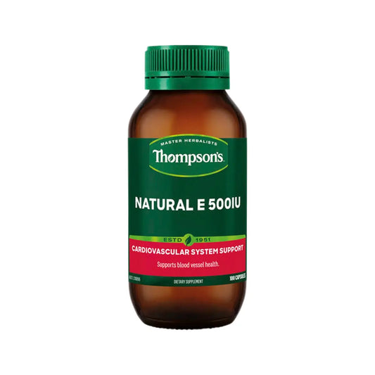 Thompson’s Natural E 500iu 100 Capsules THOMPSON'S