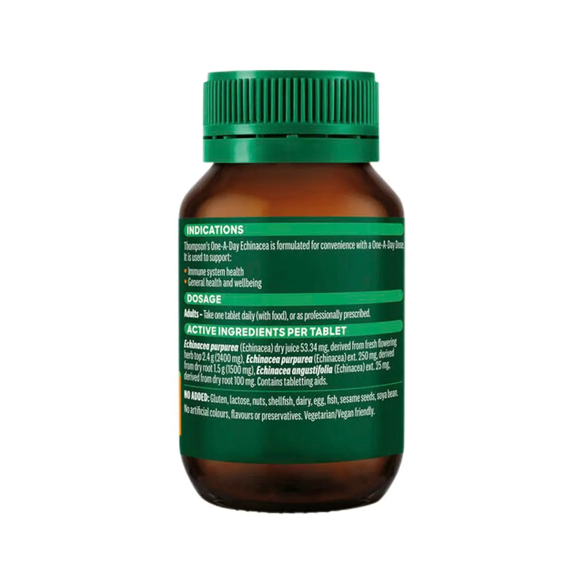 Thompson's One-a-day Echinacea 4000mg 60 Tablets THOMPSON'S