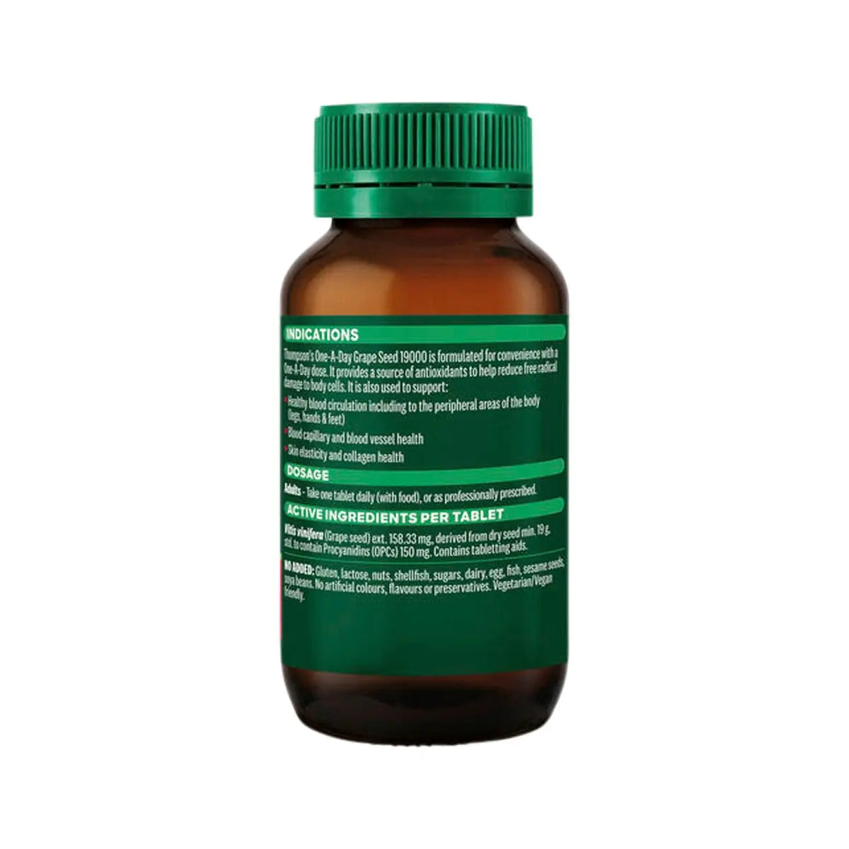 Thompson's One-A-Day Grape Seed 19000mg 120 Tablets THOMPSON'S