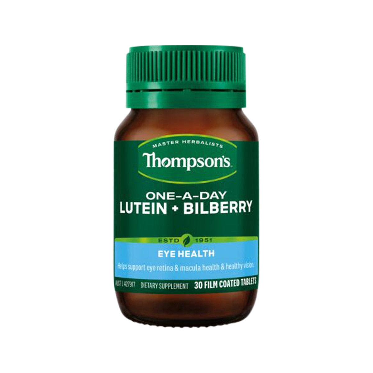 Thompson’s One-A-Day Lutein + Bilberry 30 Tablets - Cutprice Online