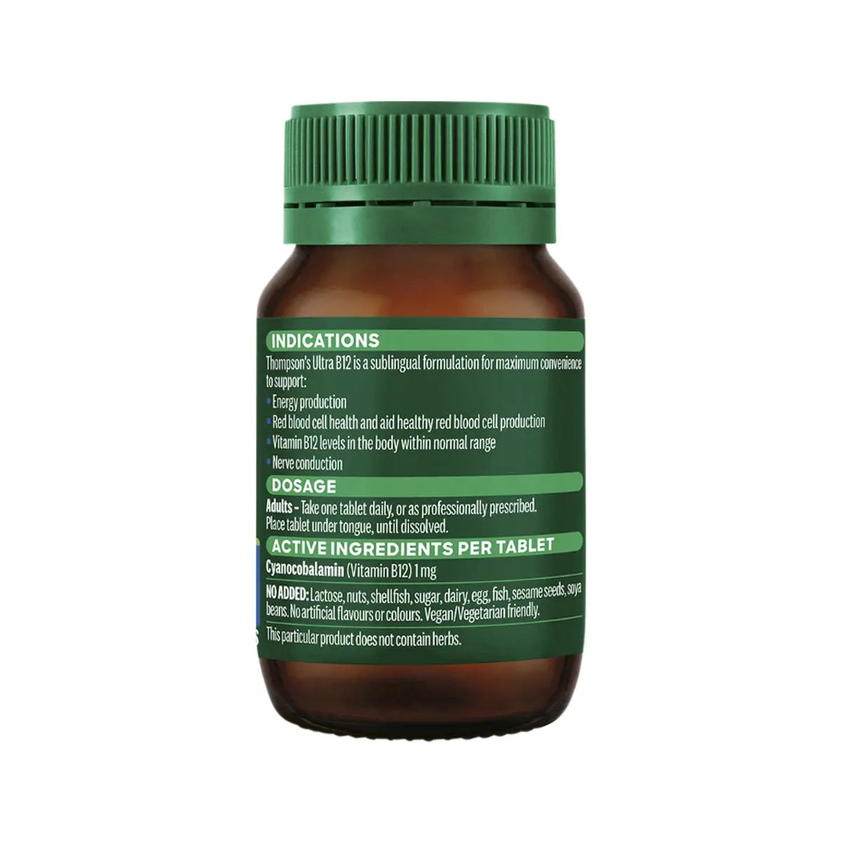 Thompsons Ultra B12 1000mcg 100 Tablets THOMPSON’S