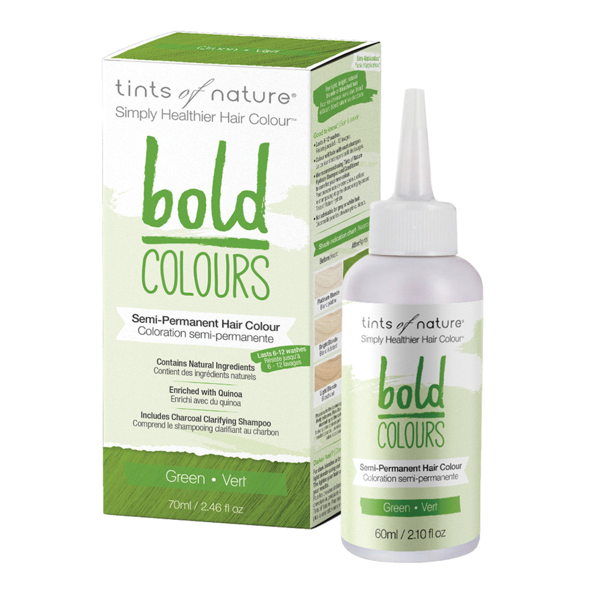 Tints of Nature Bold Colours (Semi-Permanent Hair Colour) Green 70ml - Cutprice Online