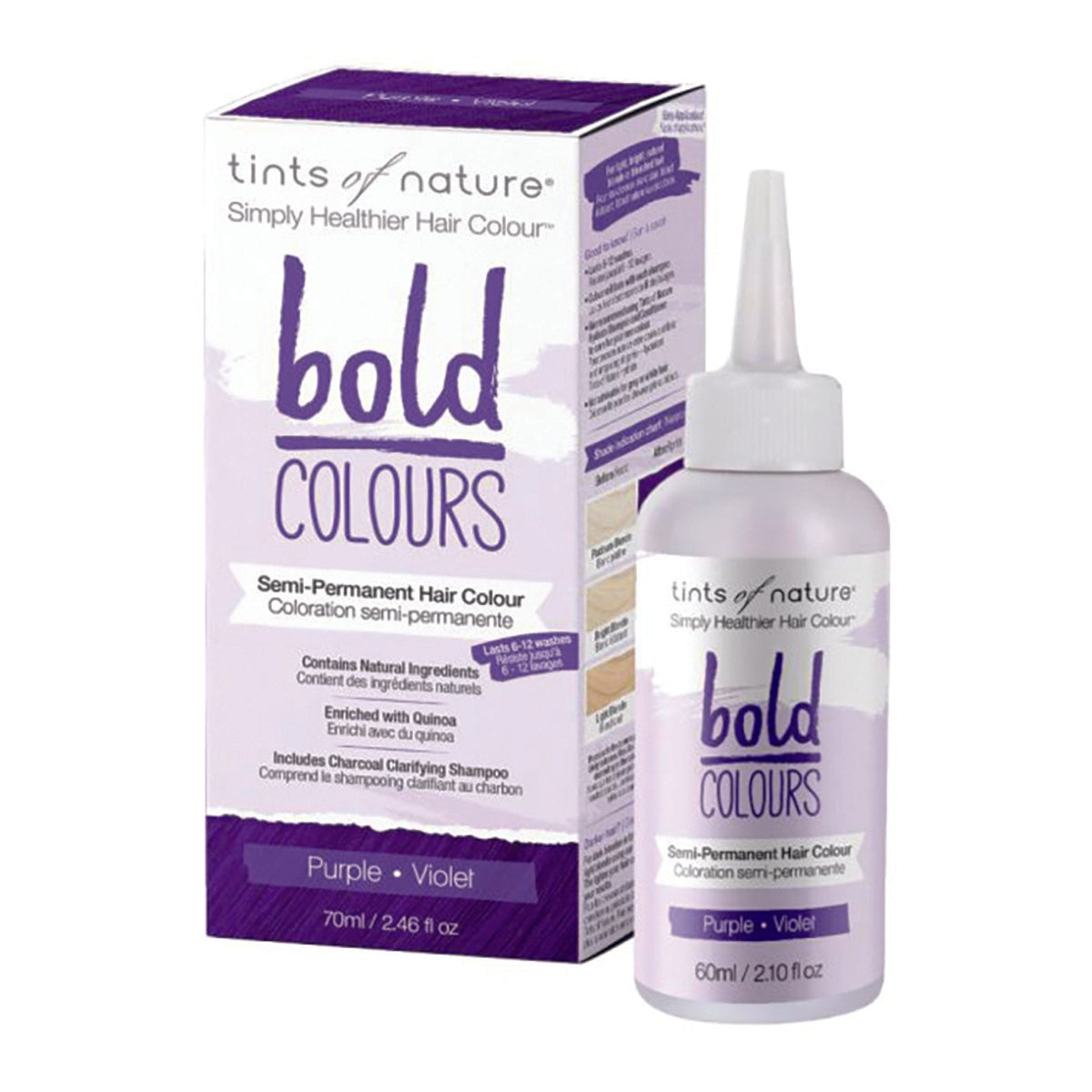 Tints of Nature Bold Colours (Semi-Permanent Hair Colour) Purple 70ml - Cutprice Online