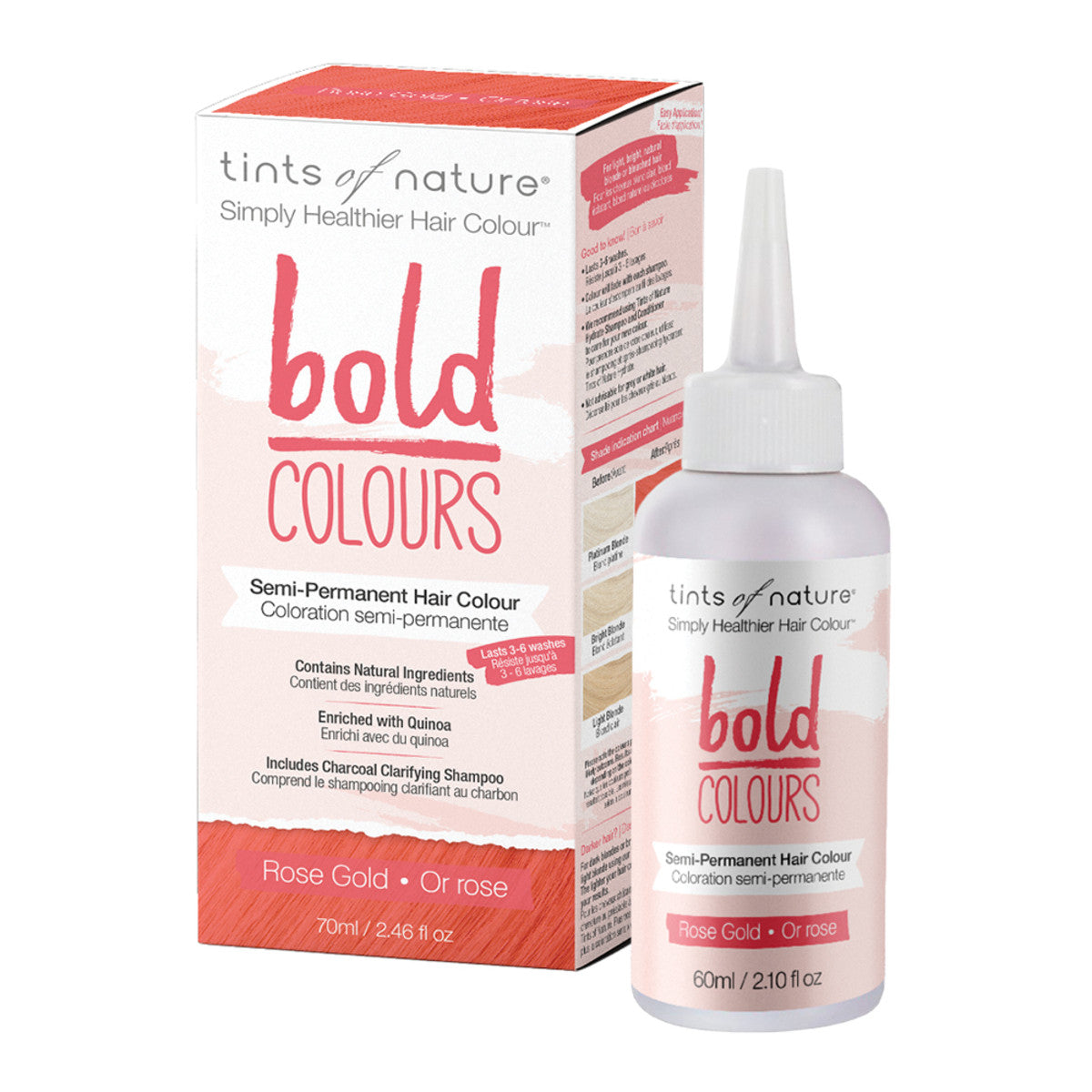 Tints of Nature Bold Colours (Semi-Permanent Hair Colour) Rose Gold 70ml - Cutprice Online