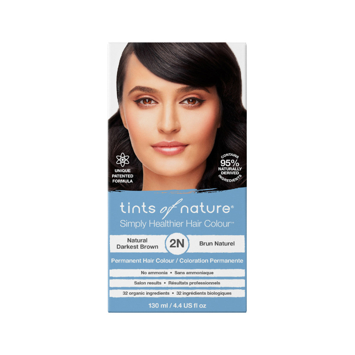 Tints of Nature Permanent Hair Colour 2N (Natural Darkest Brown) - Cutprice Online